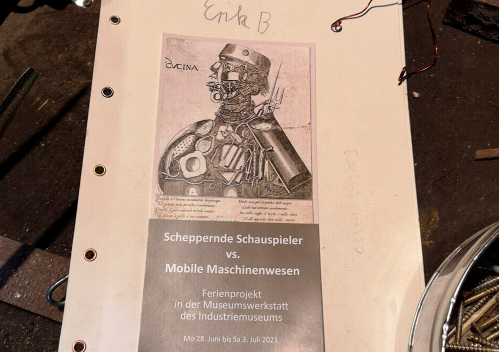 Scheppernde Schauspieler - ein Schulprojekt 2021 im Industriemuseum Brandenburg Scheppernde Schauspieler - ein Schulprojekt 2021 im Industriemuseum Brandenburg